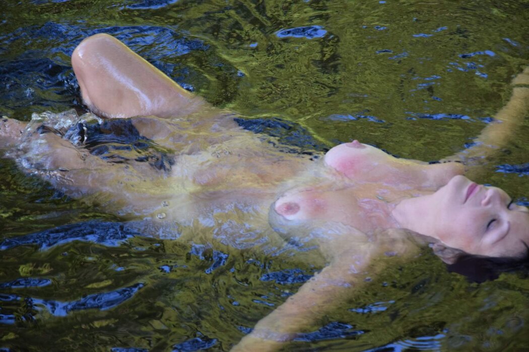 Nude Bath In The River