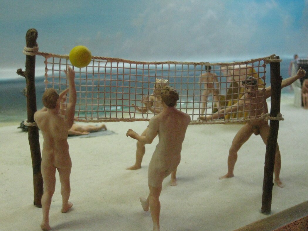Nude Male Volley Ball