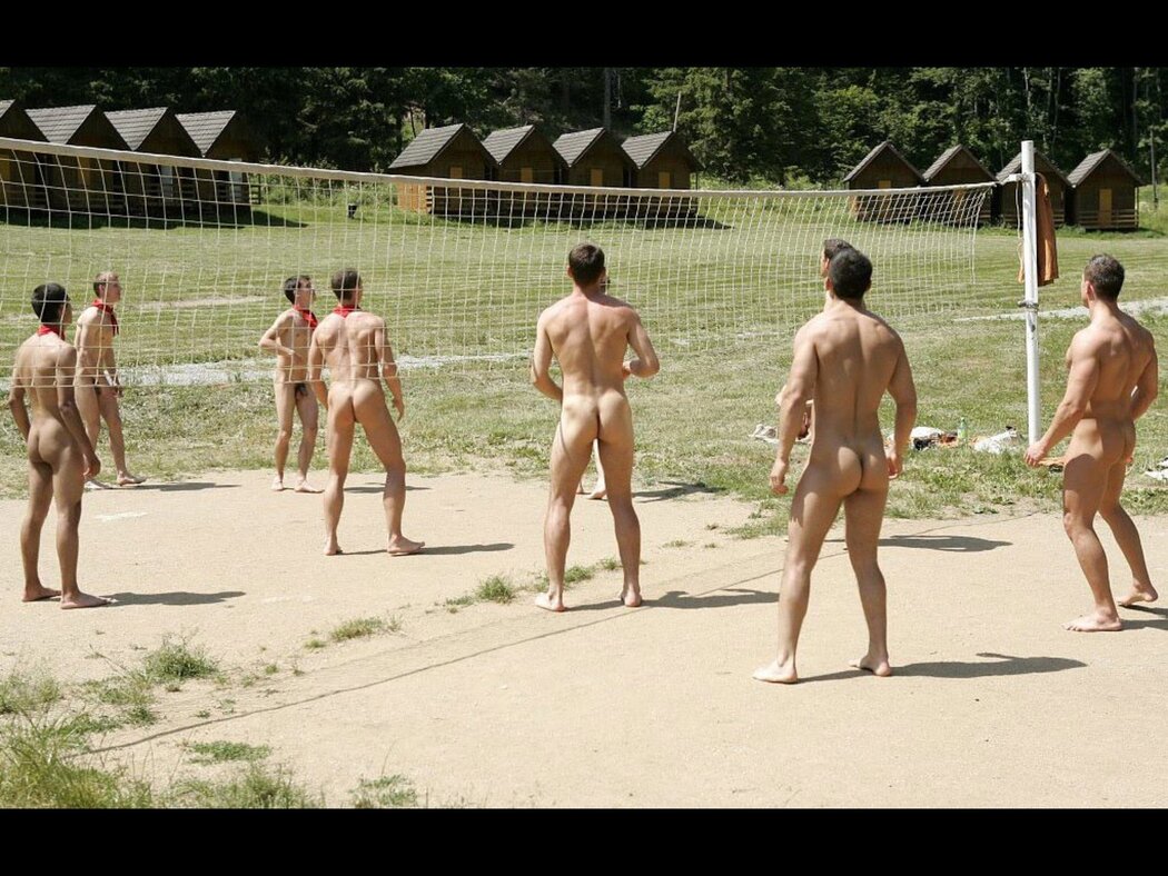 Nude Male Volley Ball