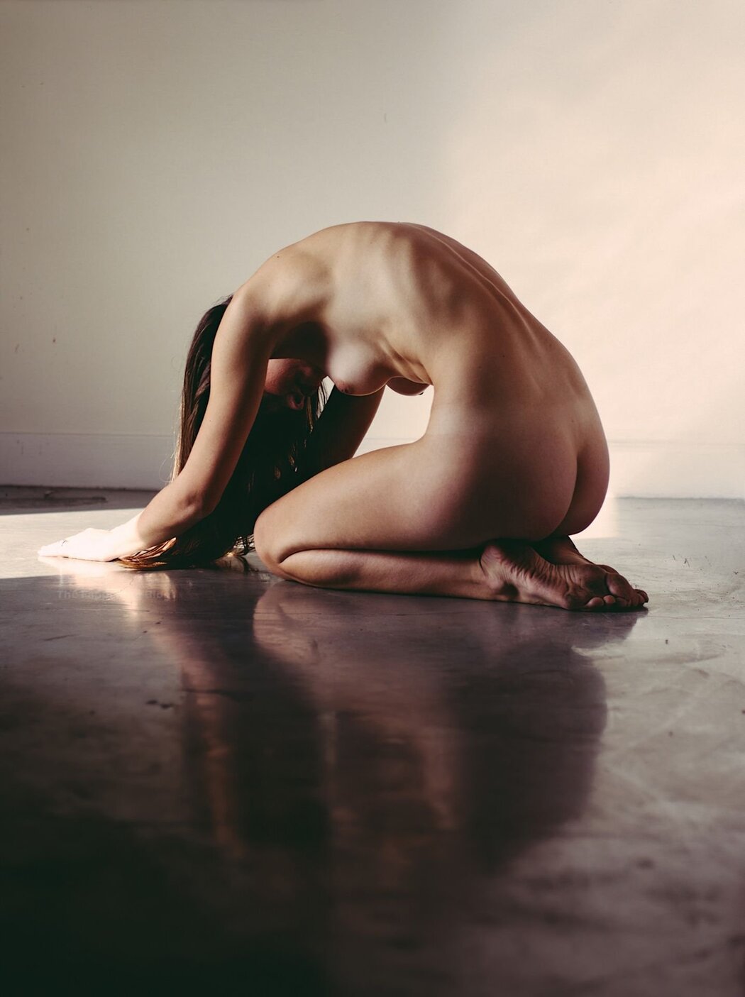 On Knees Nude