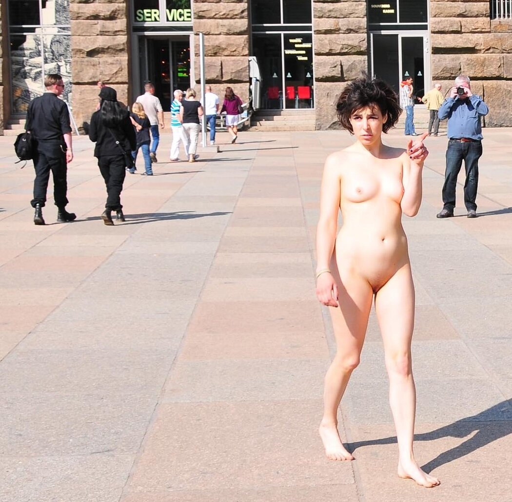 Nude In Public Place
