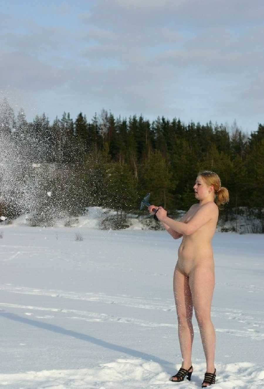 Winter Swim Nude