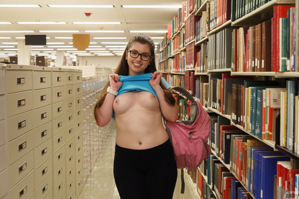 Boobs In The Library
