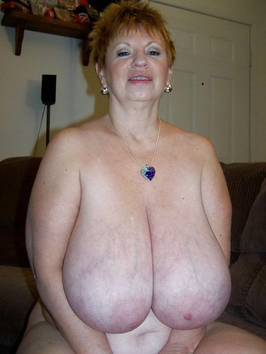 Huge Saggy Granny Boobs