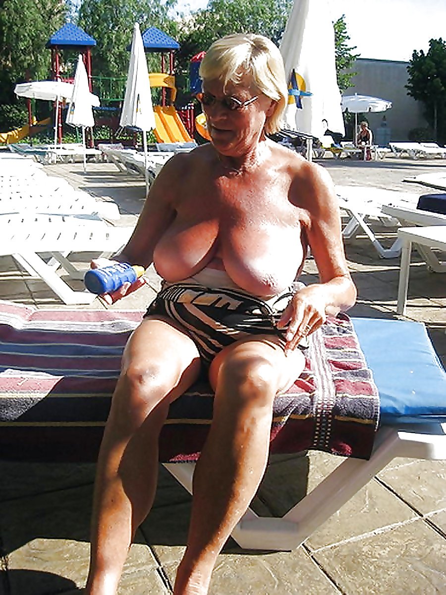 Granny Beach Boobs