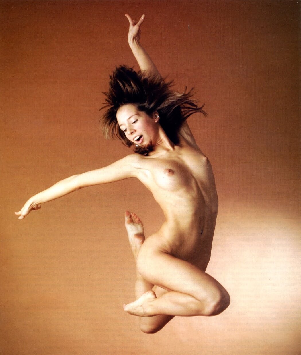 Naked Girl Jumps