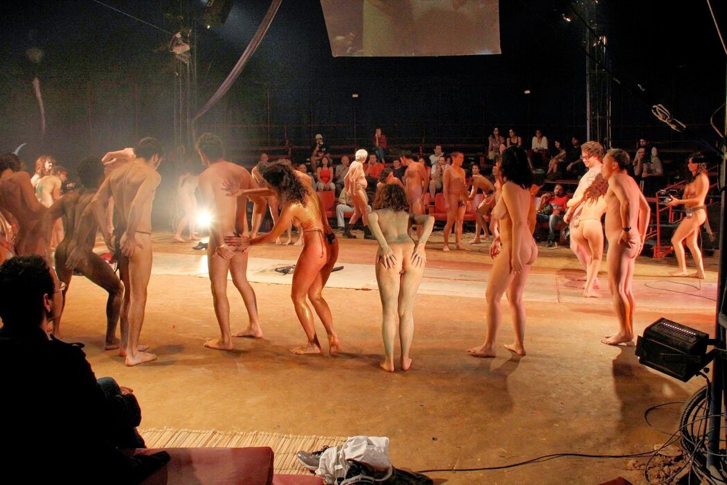 Naked Actors On Stage