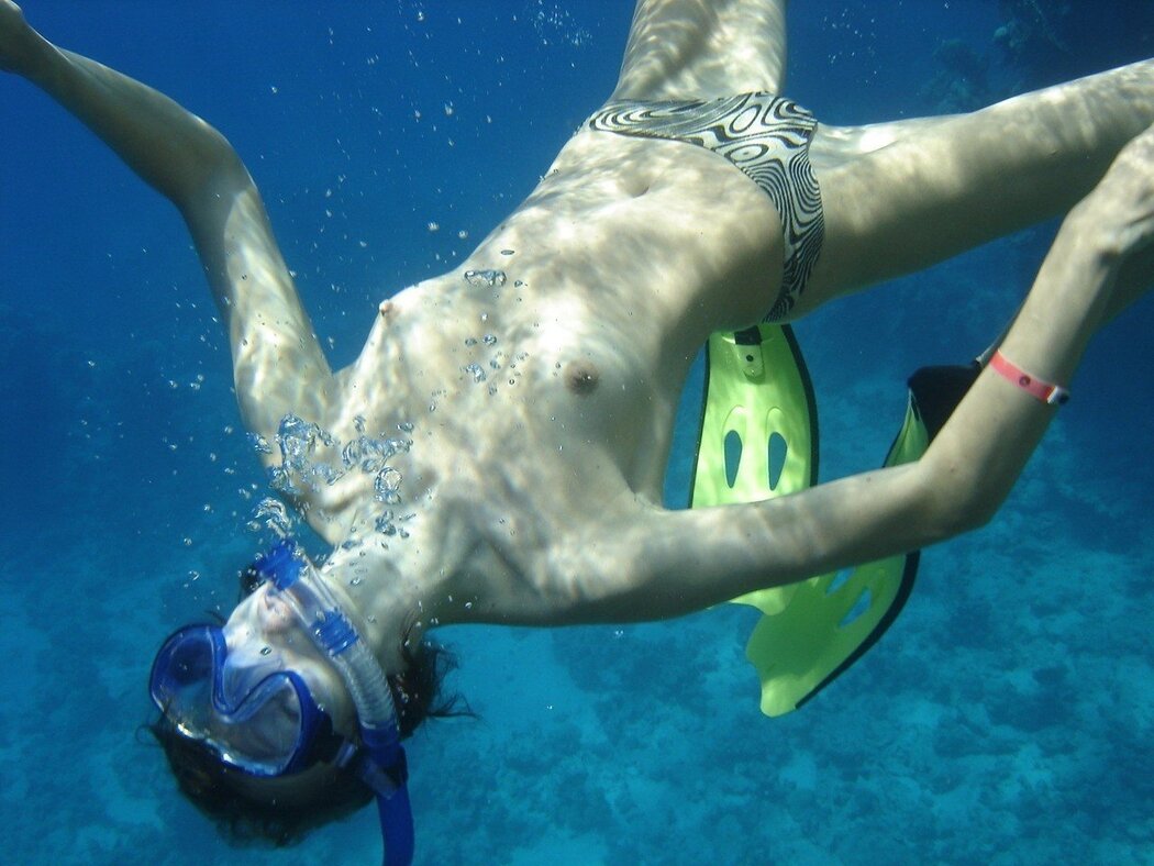 Naked Scuba Diving