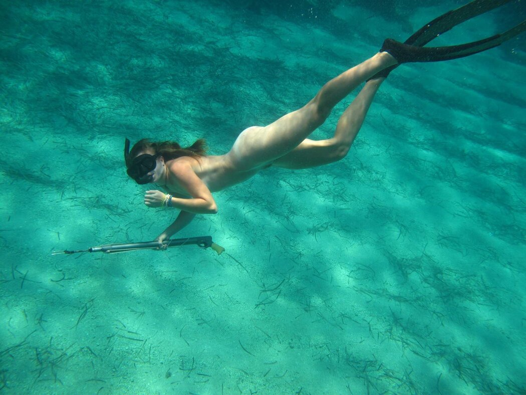 Naked Scuba Diving