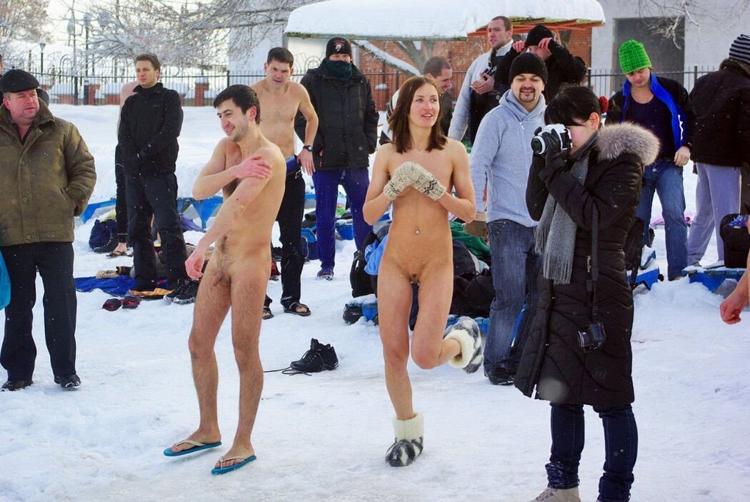 Naked Winter Swim
