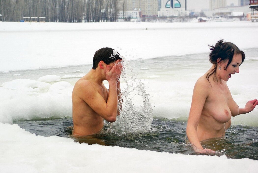 Naked Winter Swim
