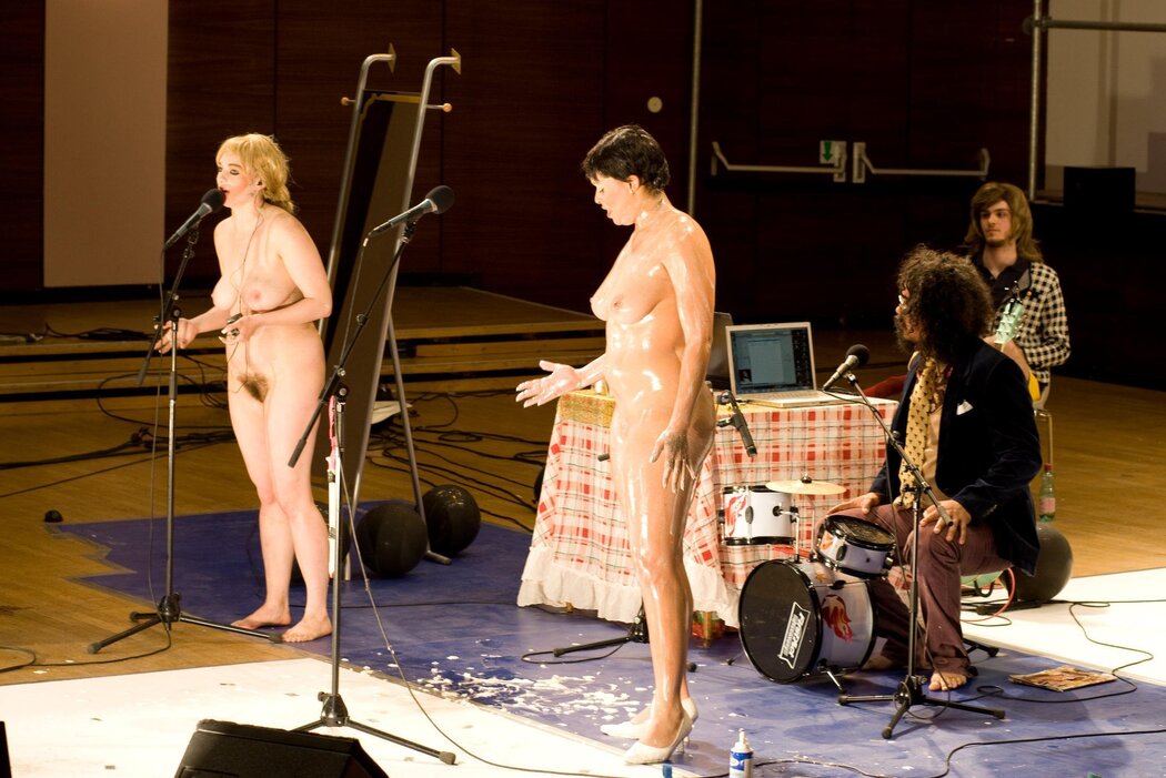 Naked Woman On Stage