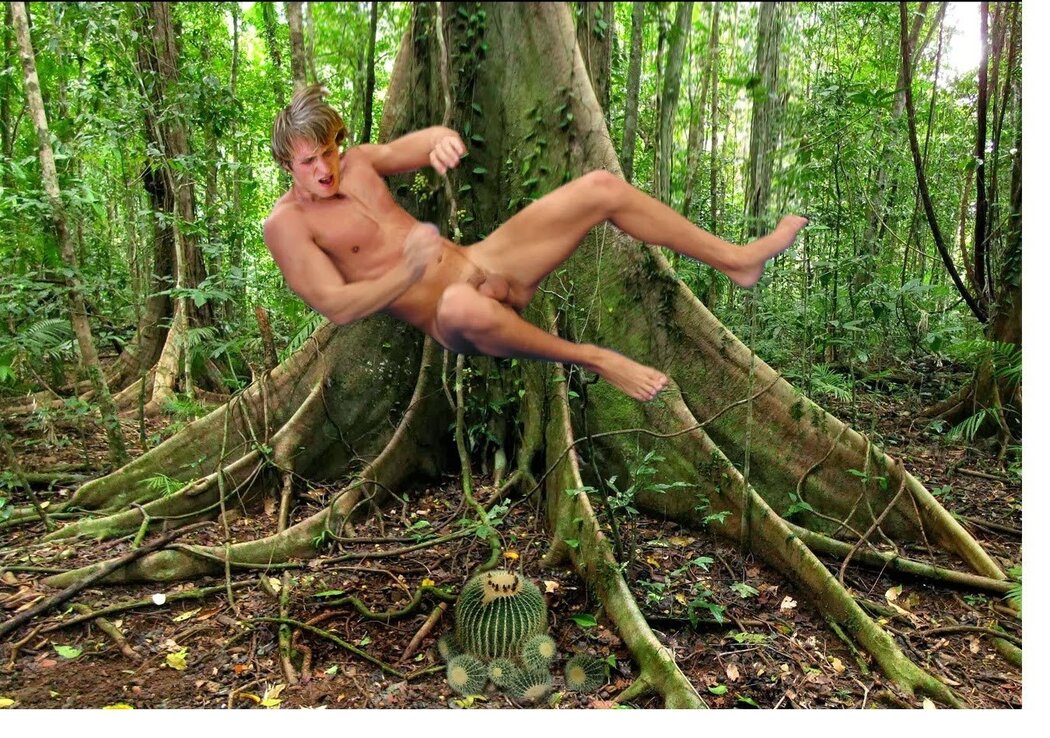 Naked Girl In The Jungle