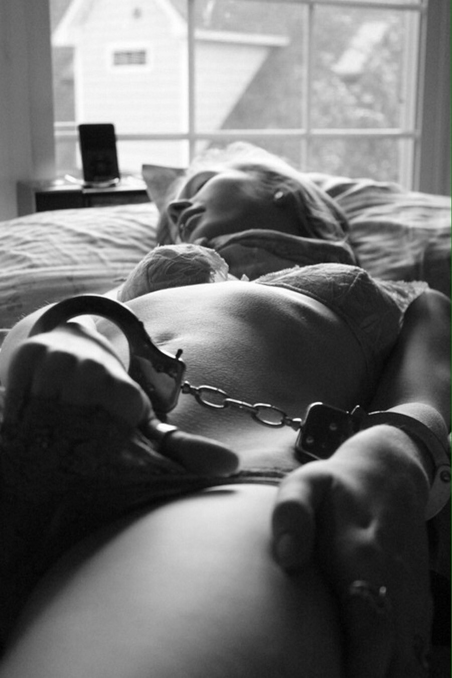 Naked Girl Handcuffed