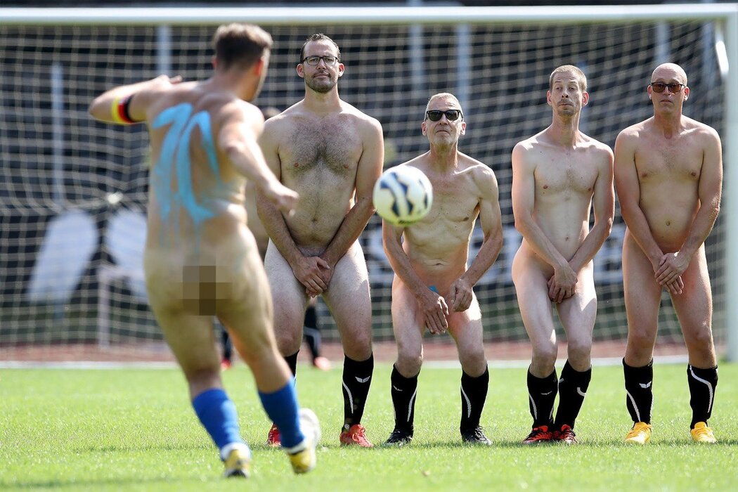Naked Football Player