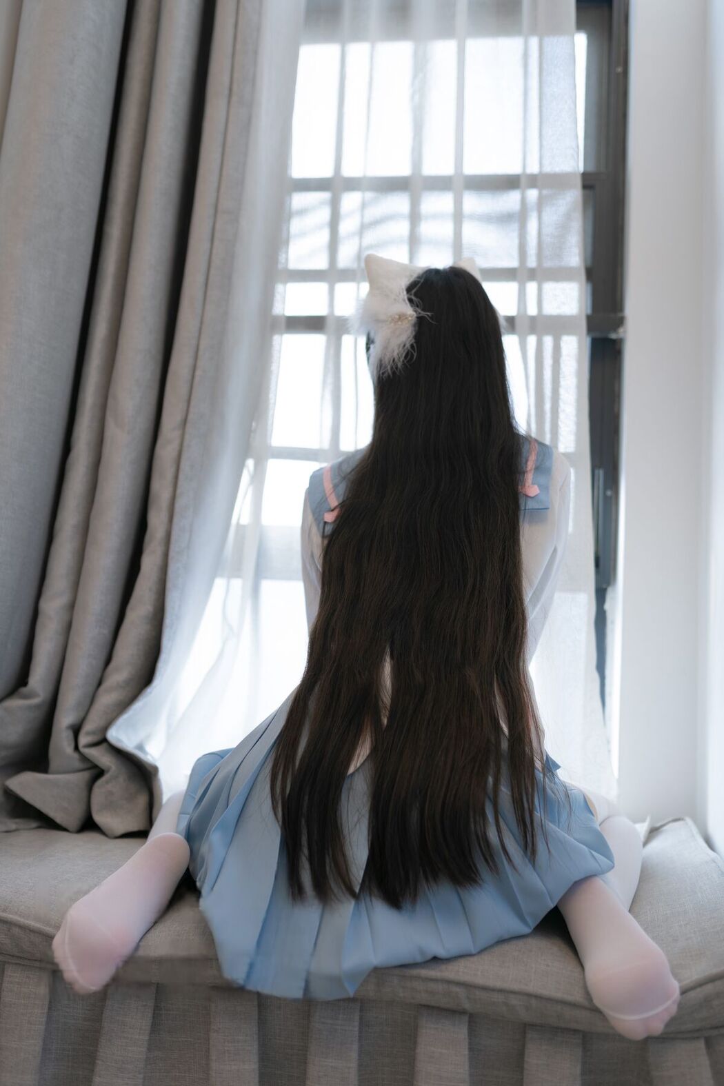 Coser@不呆猫 &#8211; 白色兔子jk