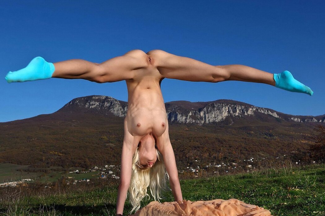 Girls Upside Down