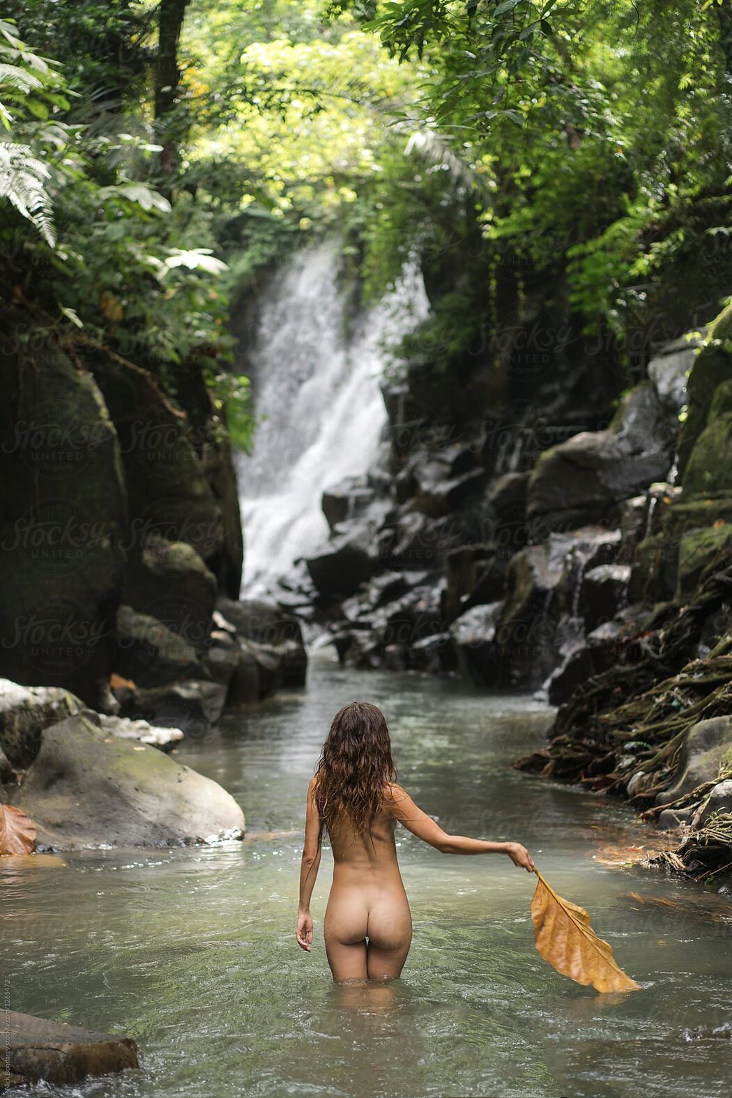 Bathing In The River Naked