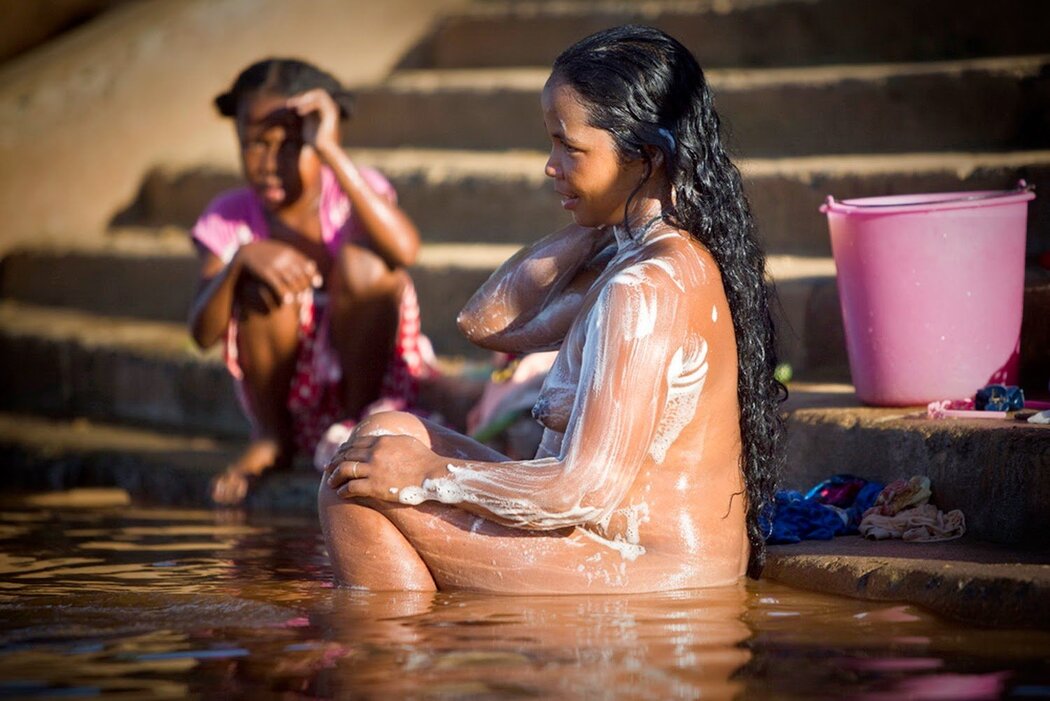 Bathing In The River Naked
