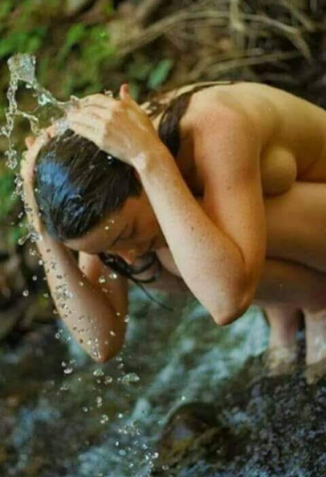 Bathing In The River Naked