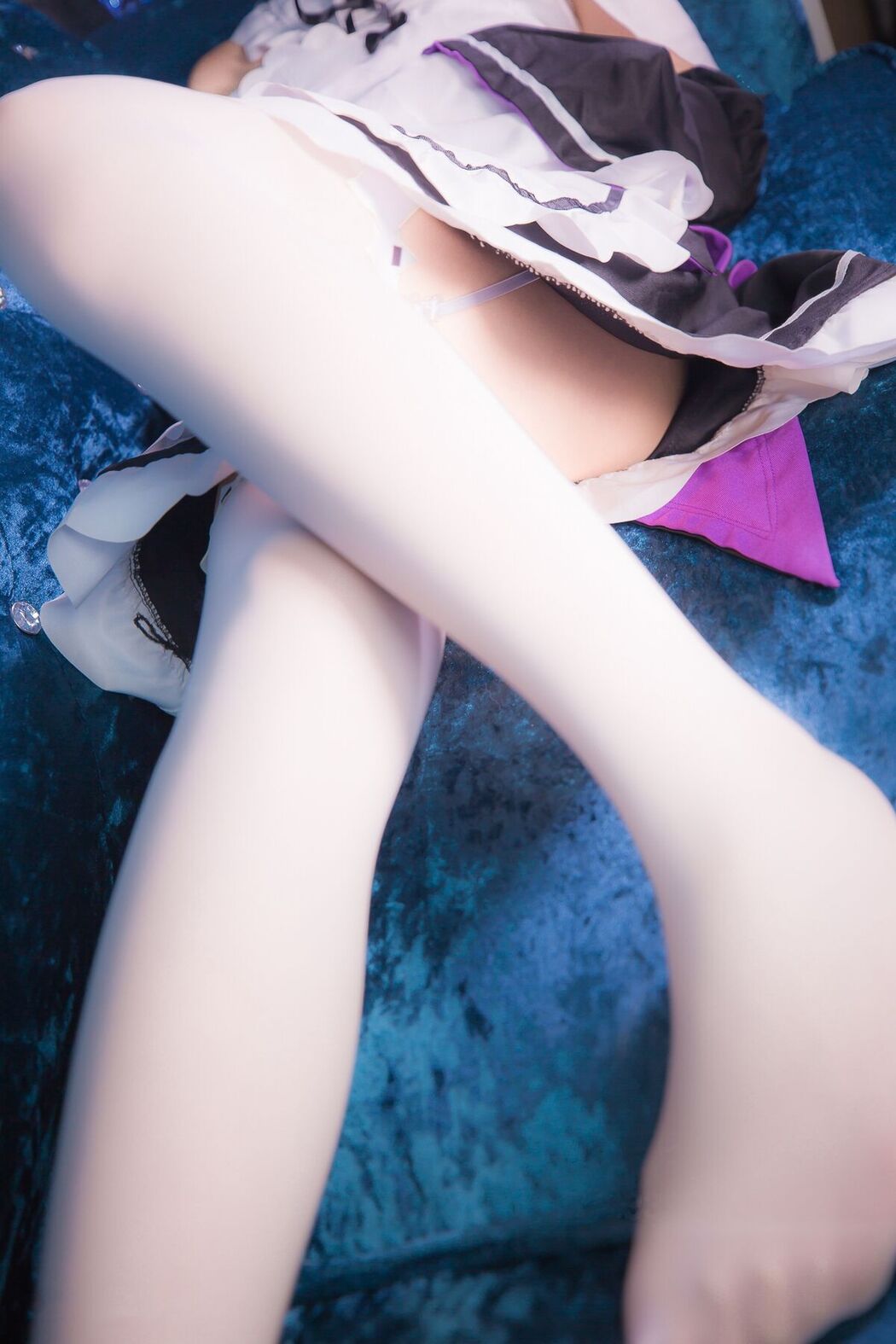 Coser@喵嗚少女 – 定制福利cos雷姆 微胖可愛美少女 白虎逼萝莉