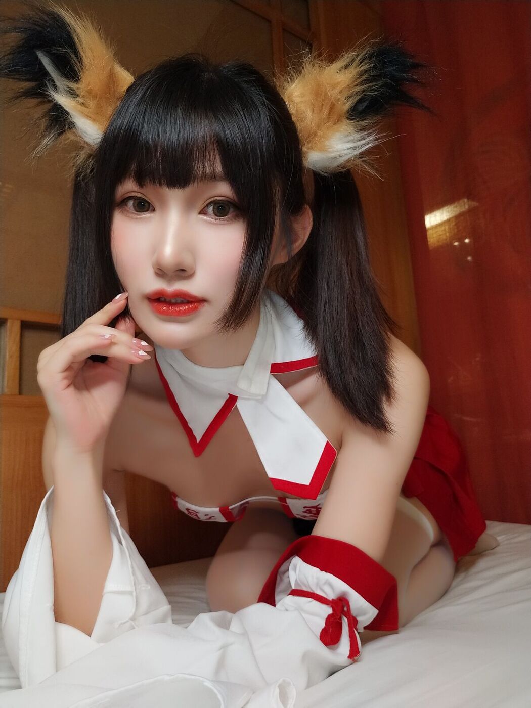 Coser@木之本果 – 自撮り Vol.12 神社の巫女