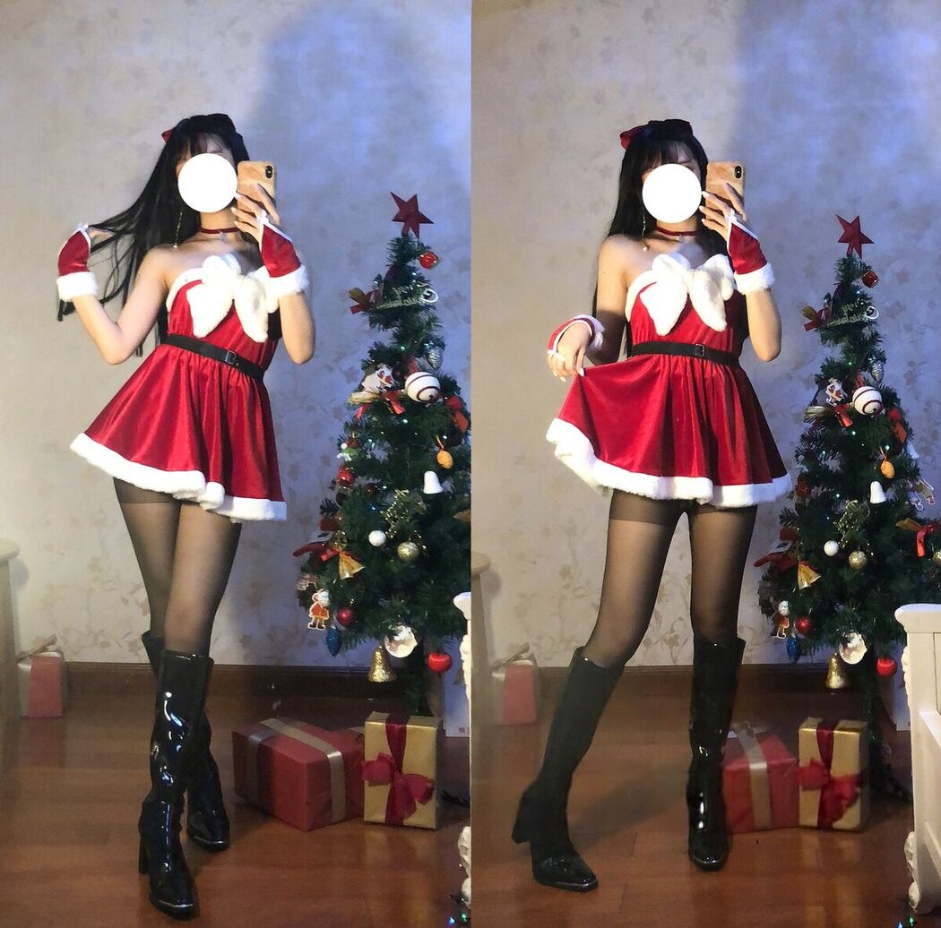 Coser@果咩酱w &#8211; 圣诞 黑丝