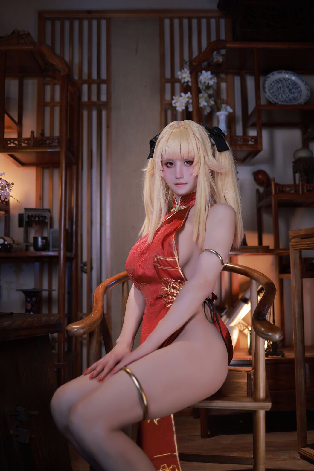 Coser@桜满三时 – 萌姬联合 旗袍