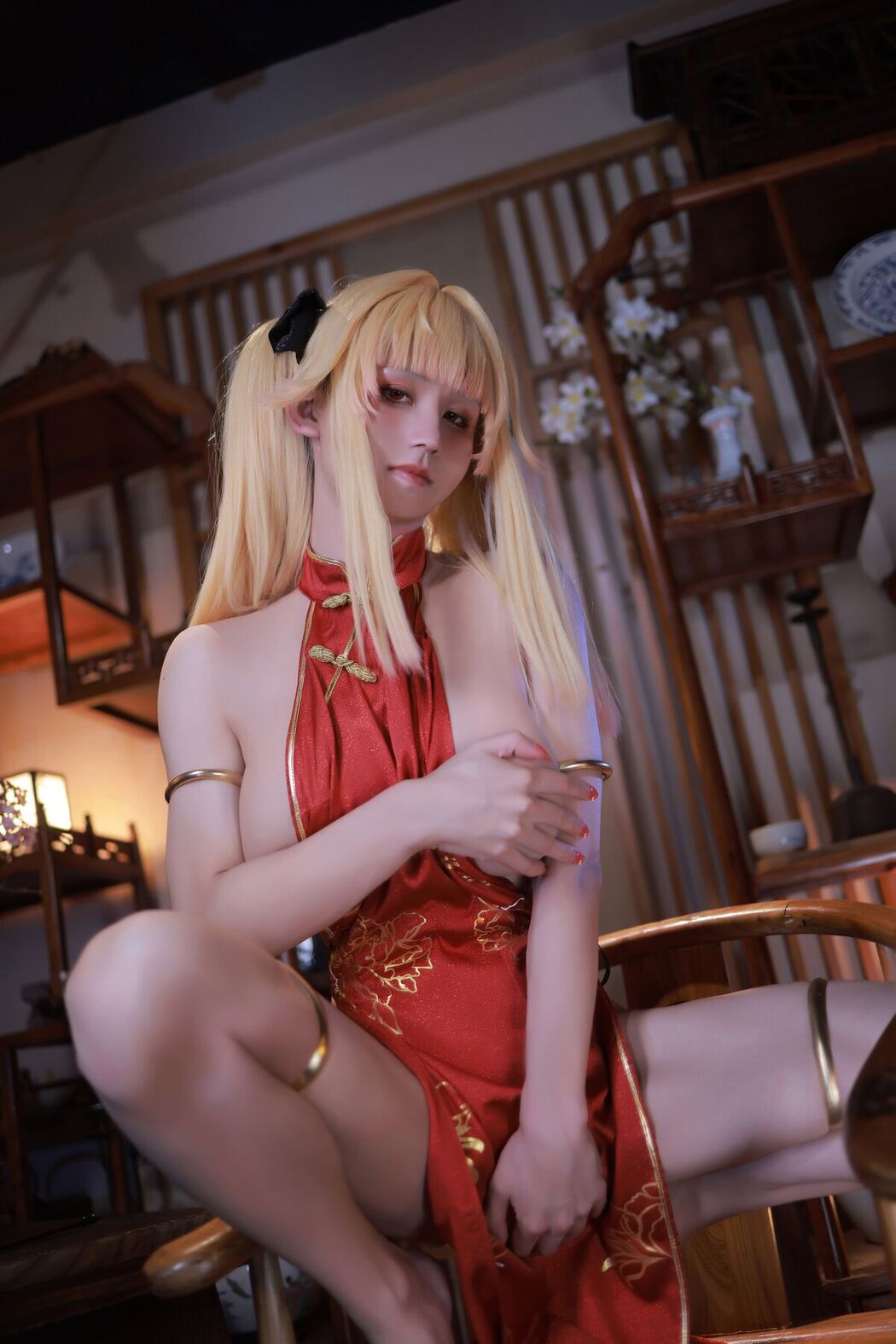 Coser@桜满三时 – 萌姬联合 旗袍