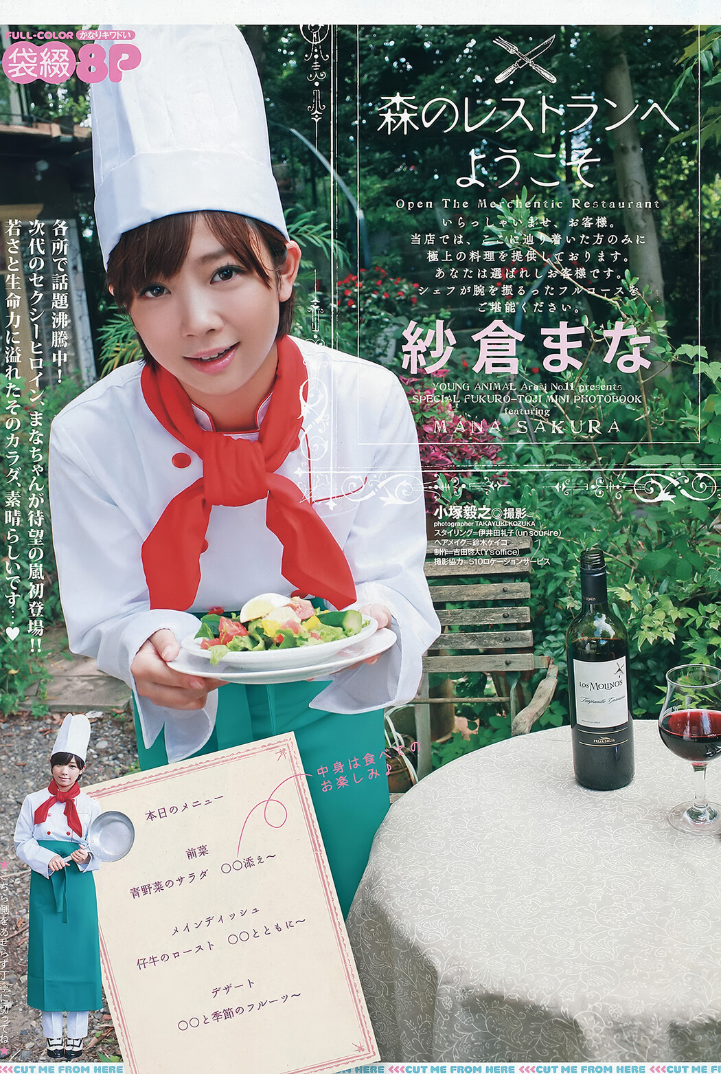 Mana Sakura 紗倉まな, Young Animal Arashi 2012 No.11 (ヤングアニマル嵐 2012年11月号)