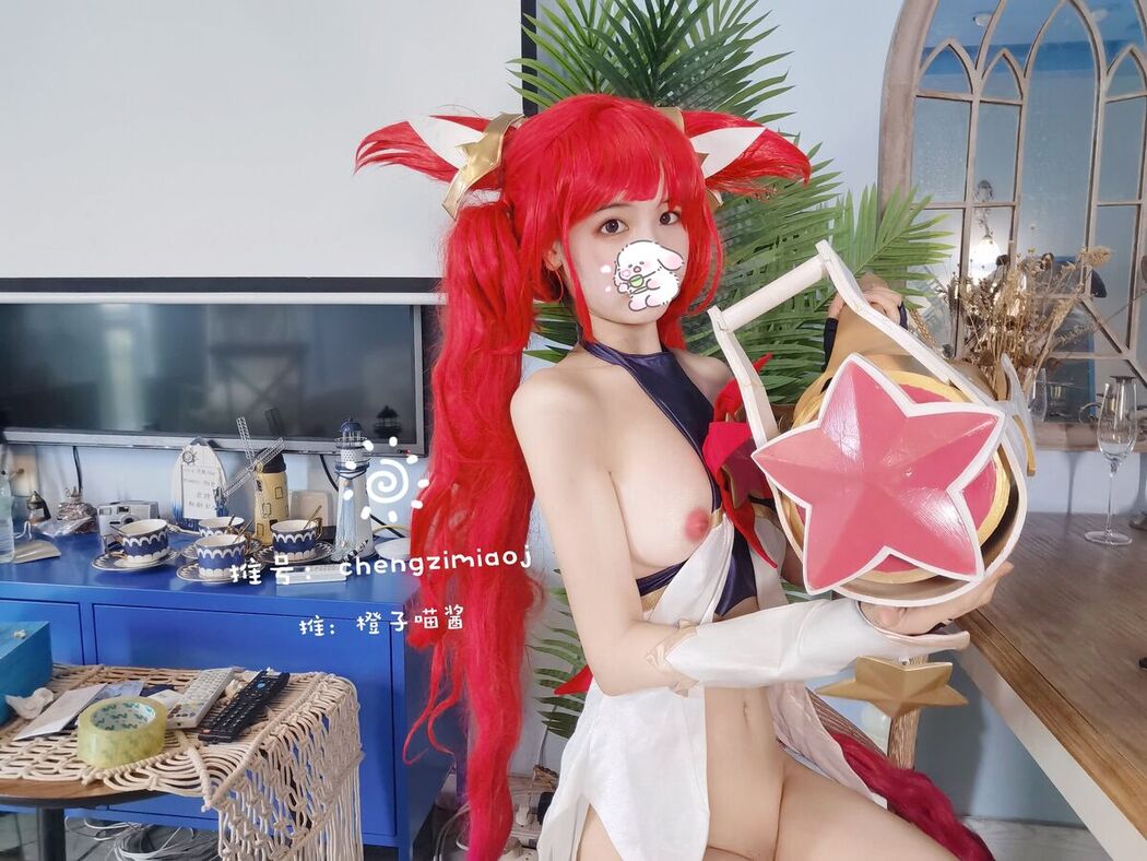Coser@橙子喵酱 &#8211; 稀有露脸 曼妙玲珑少女 Part03