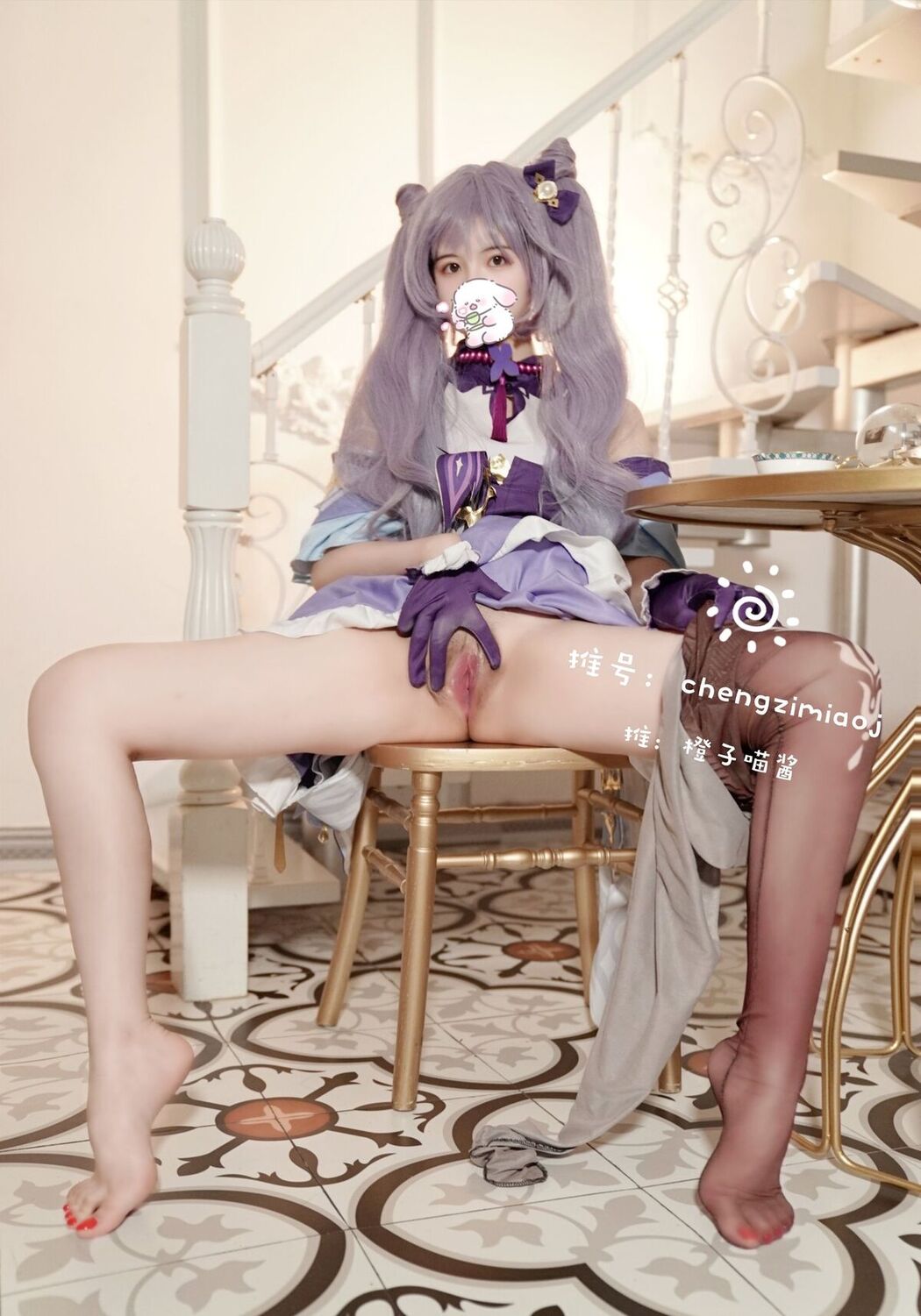 Coser@橙子喵酱 &#8211; 稀有露脸 曼妙玲珑少女 Part03