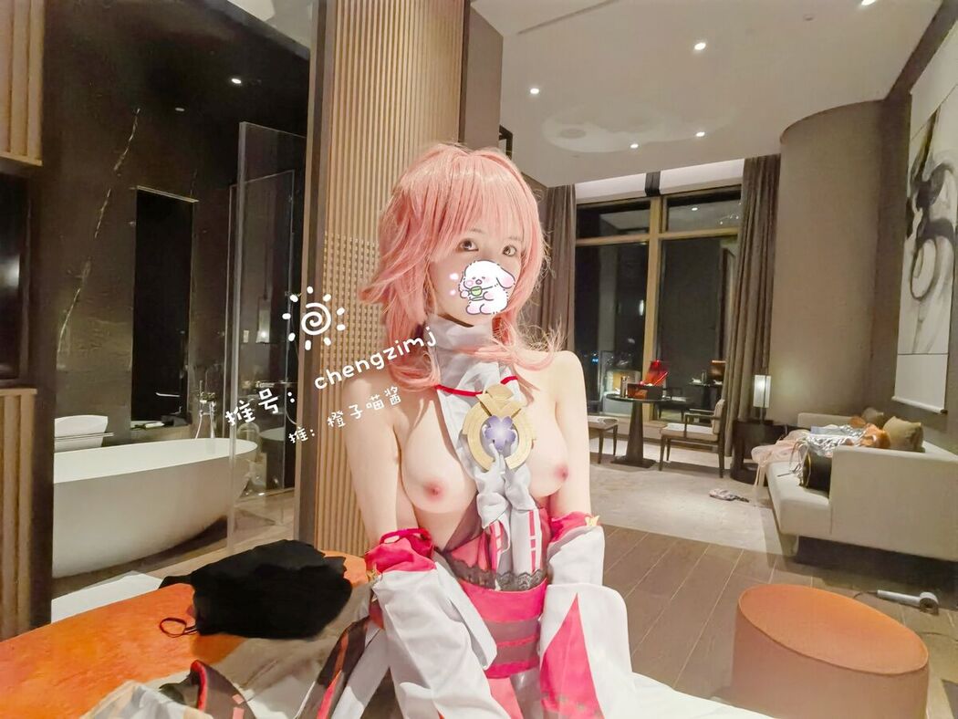 Coser@橙子喵酱 – 稀有露脸 曼妙玲珑少女 Part04