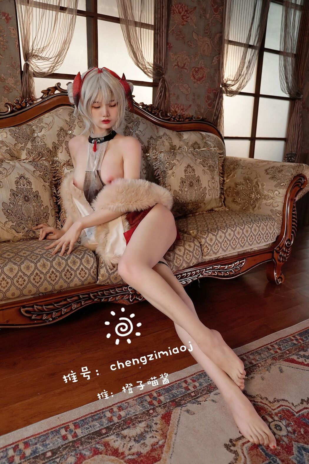 Coser@橙子喵酱 &#8211; 稀有露脸 曼妙玲珑少女 Part07