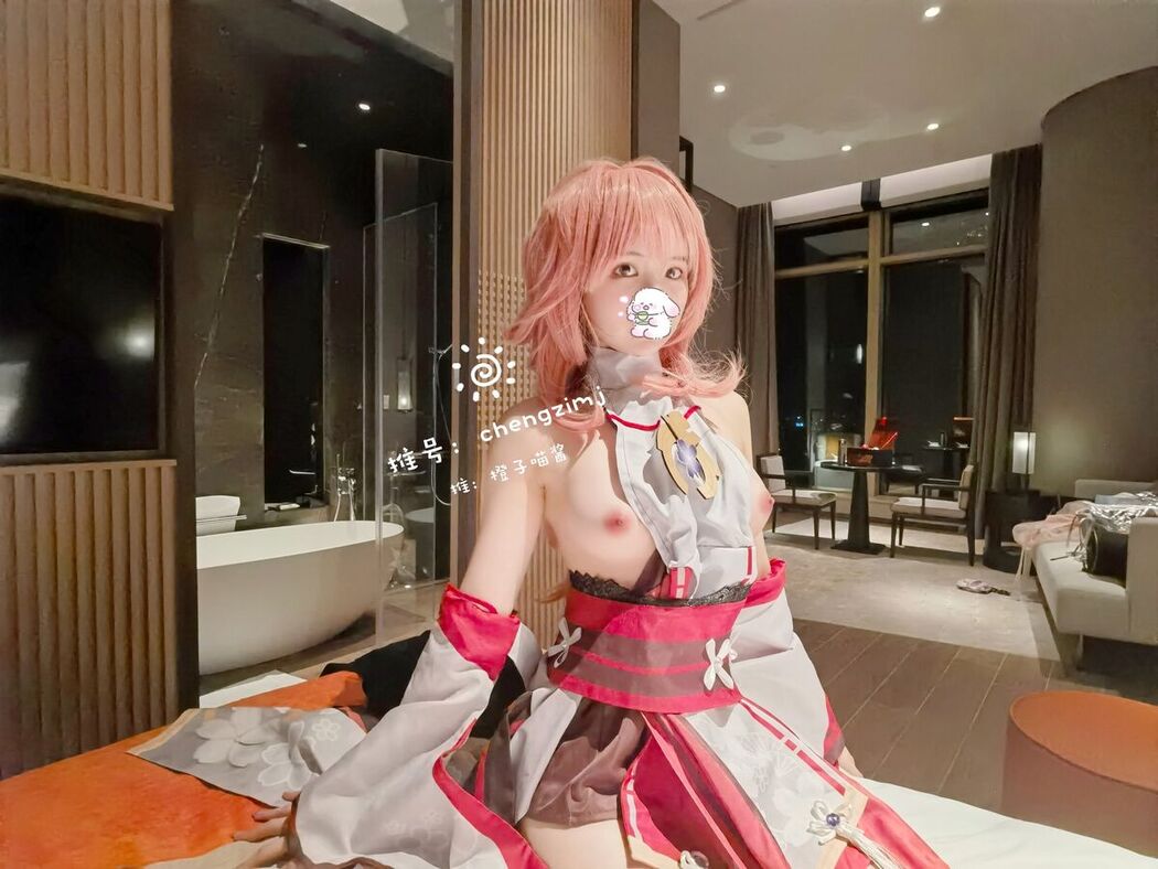 Coser@橙子喵酱 – 稀有露脸 曼妙玲珑少女 Part04