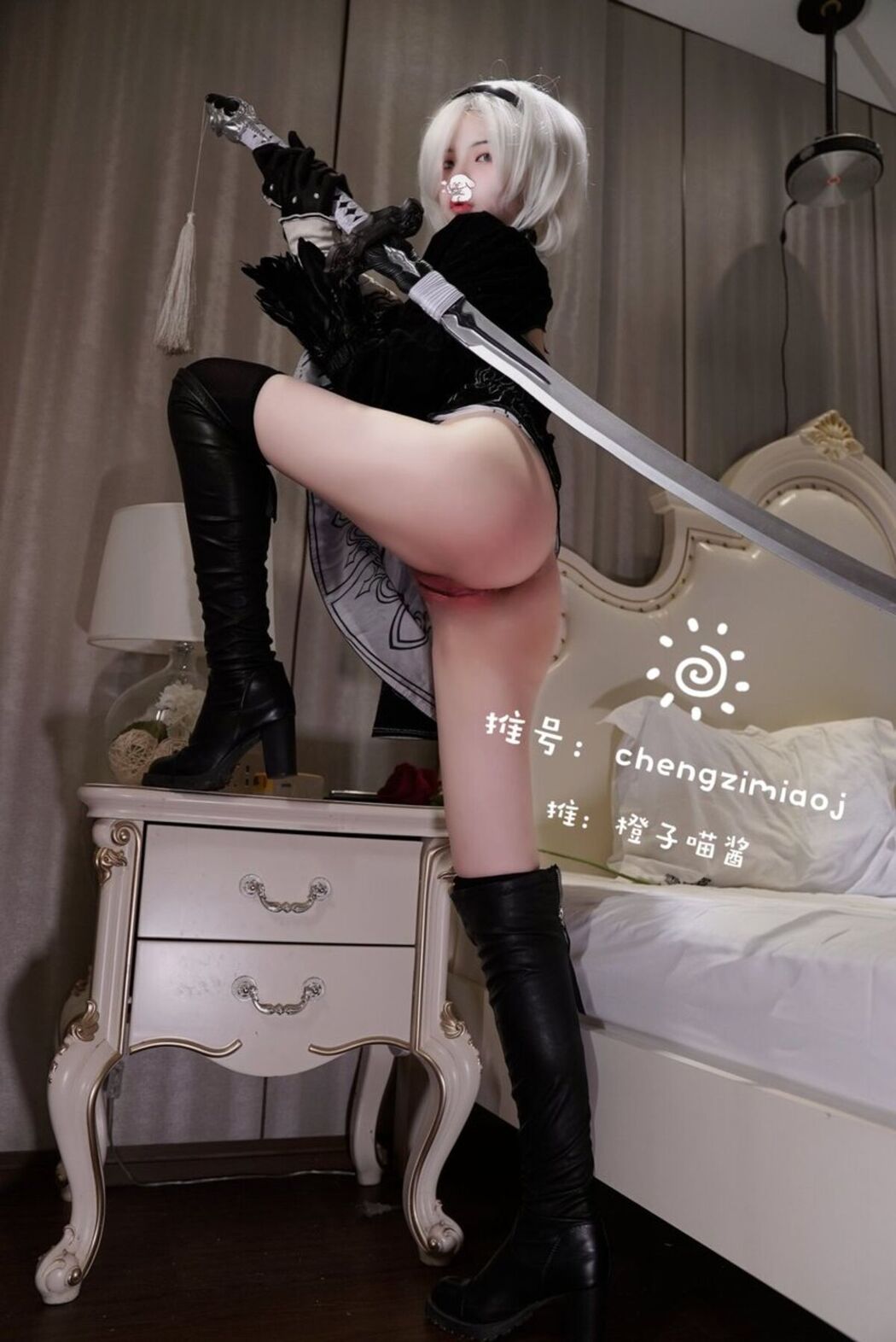 Coser@橙子喵酱 &#8211; 稀有露脸 曼妙玲珑少女 Part09