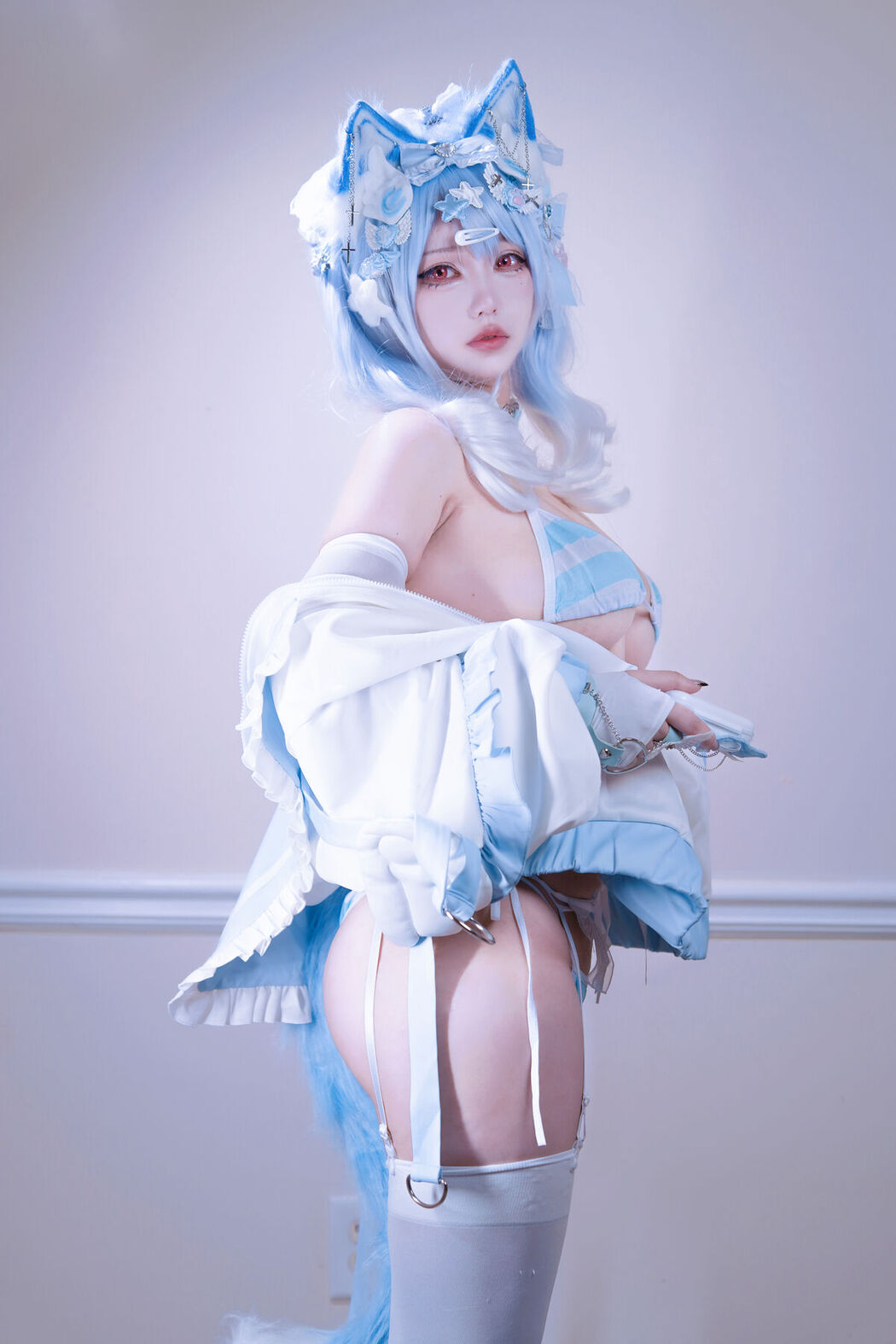 Coser@狐洛洛子 – 水色猫猫头