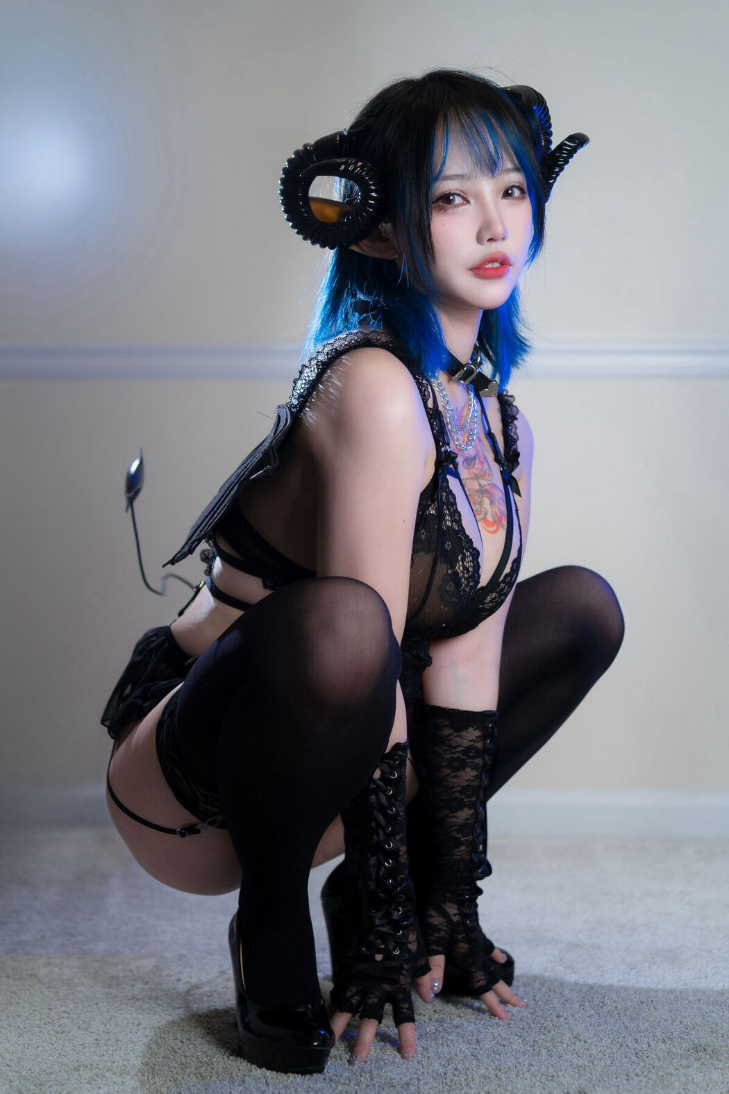 Coser@狐洛洛子 – 深蓝魅魔