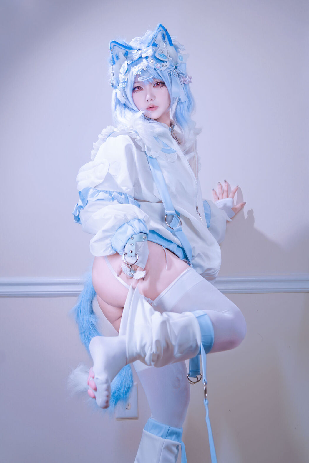 Coser@狐洛洛子 – 水色猫猫头
