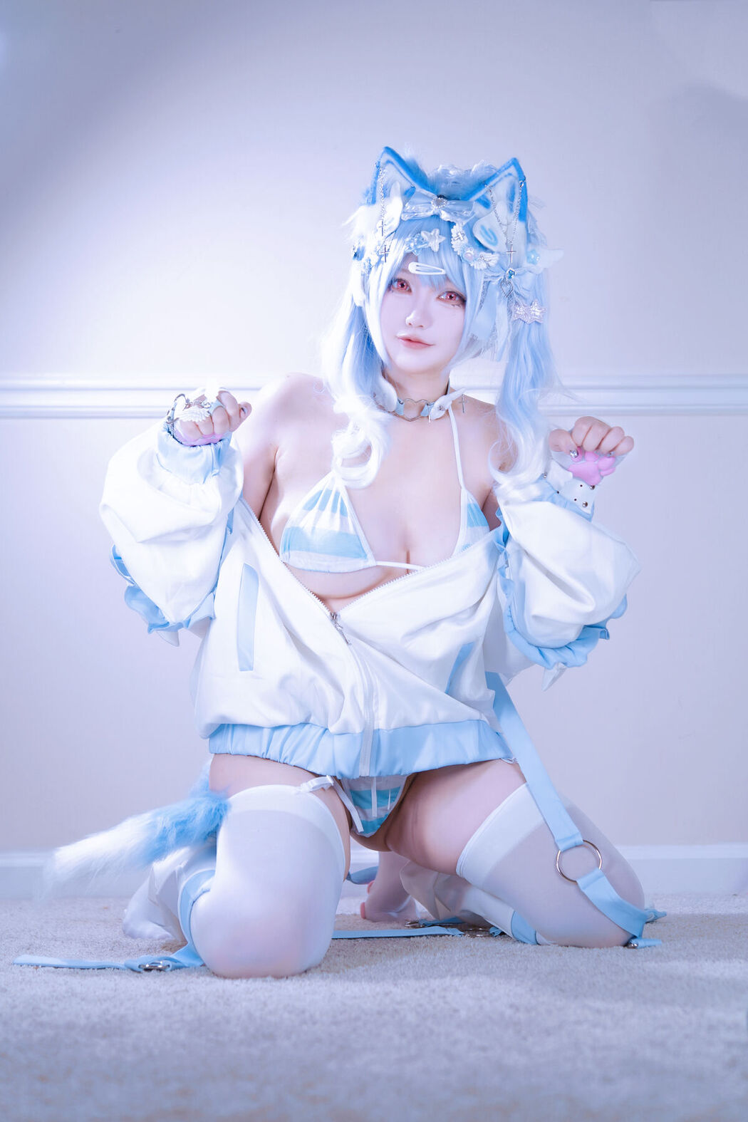 Coser@狐洛洛子 – 水色猫猫头