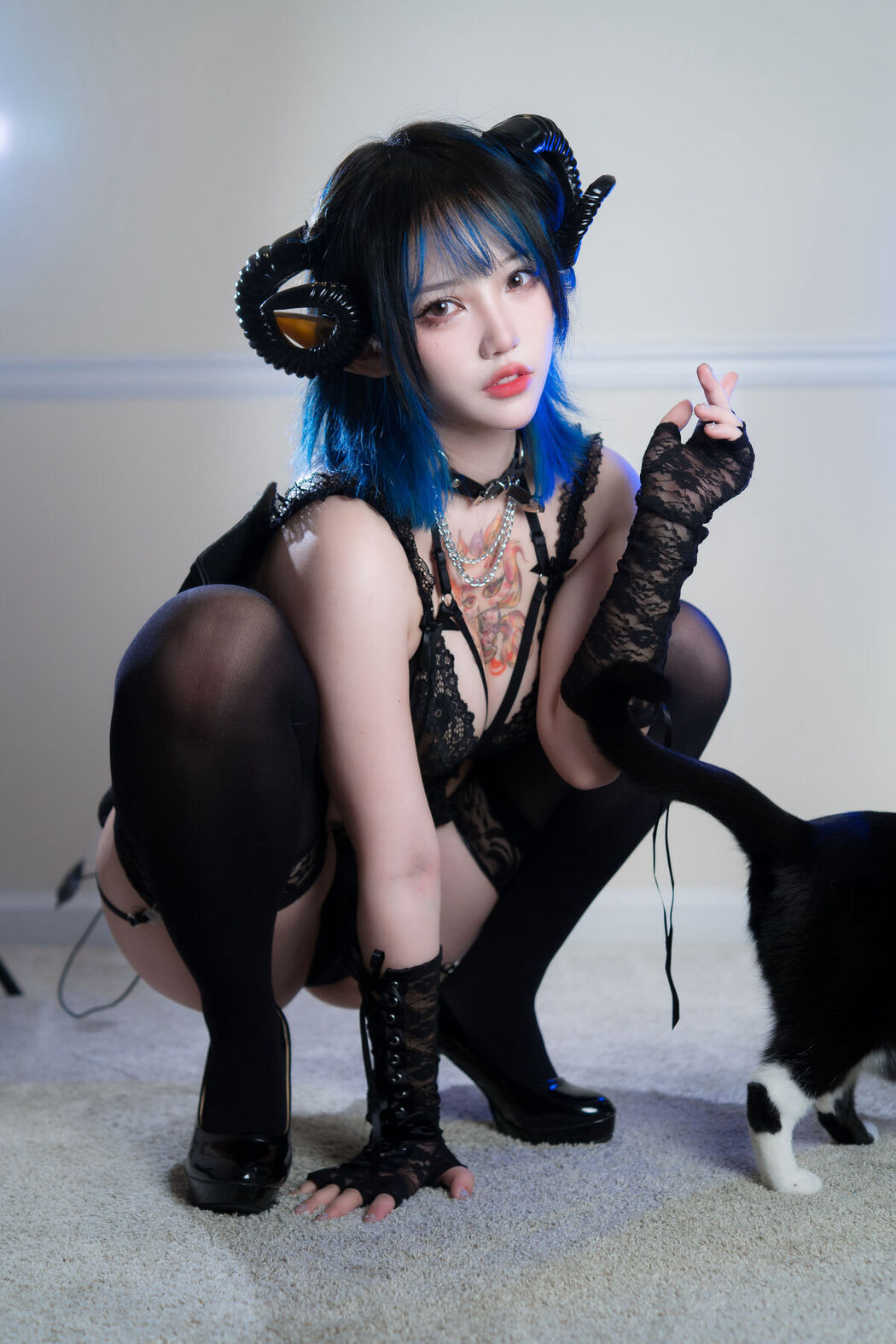 Coser@狐洛洛子 – 深蓝魅魔