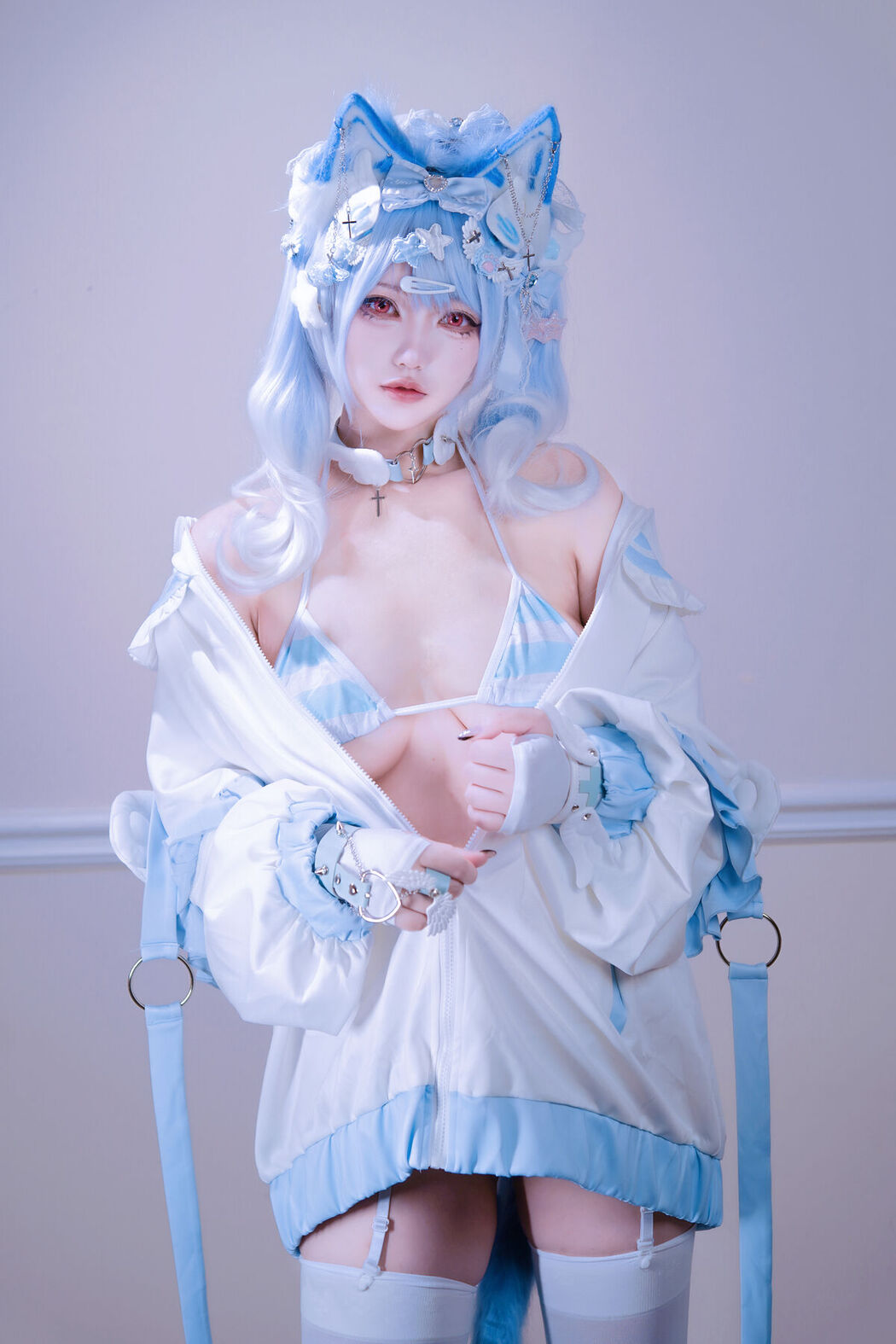 Coser@狐洛洛子 – 水色猫猫头