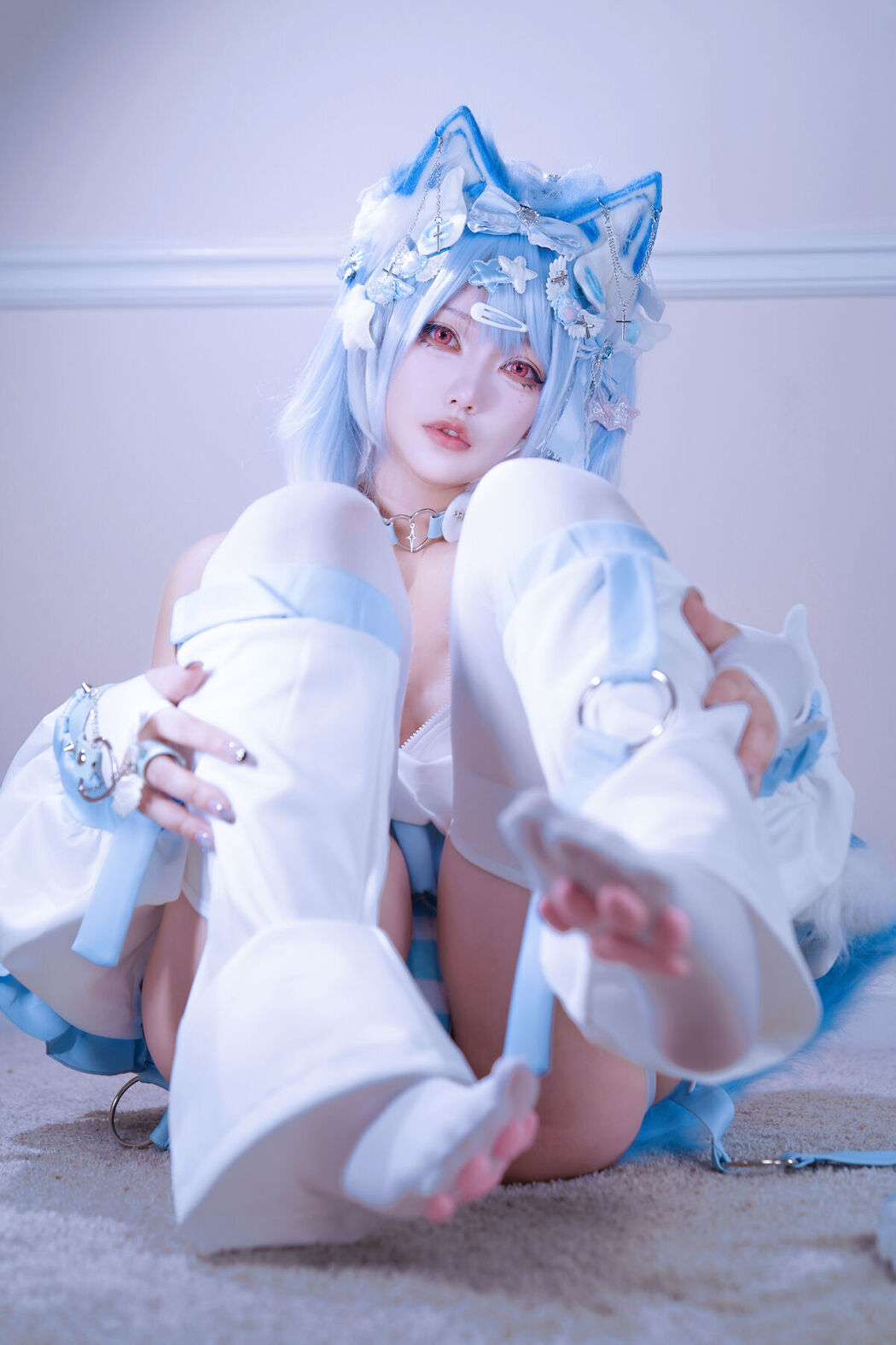 Coser@狐洛洛子 – 水色猫猫头