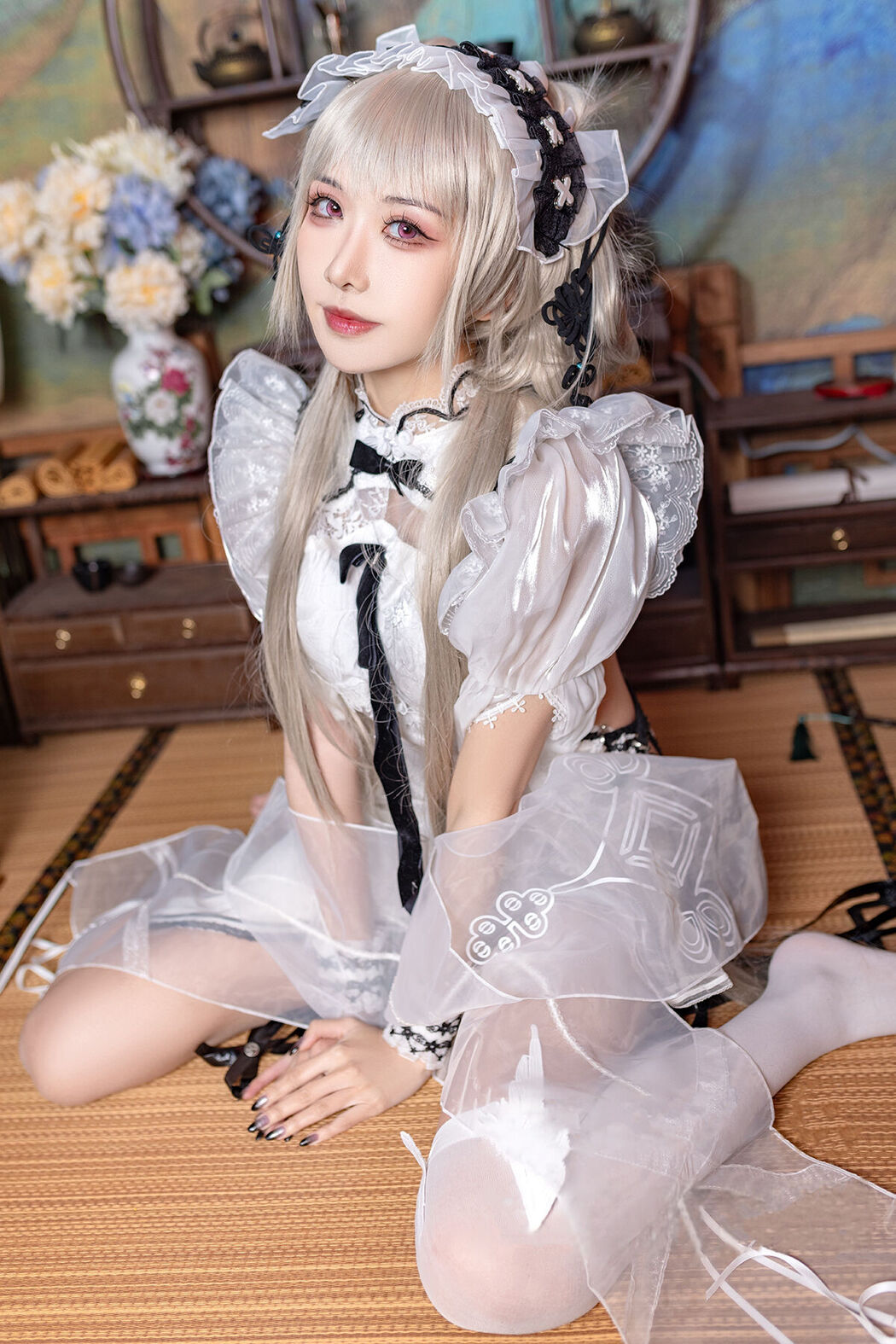 Coser@源纱希喵喵喵 – 碧蓝航线 可畏 旗袍 Cover Photo