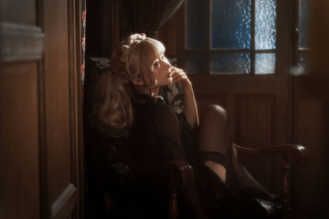 Coser@蠢沫沫 Chunmomo &#8211; 黑红纱裙