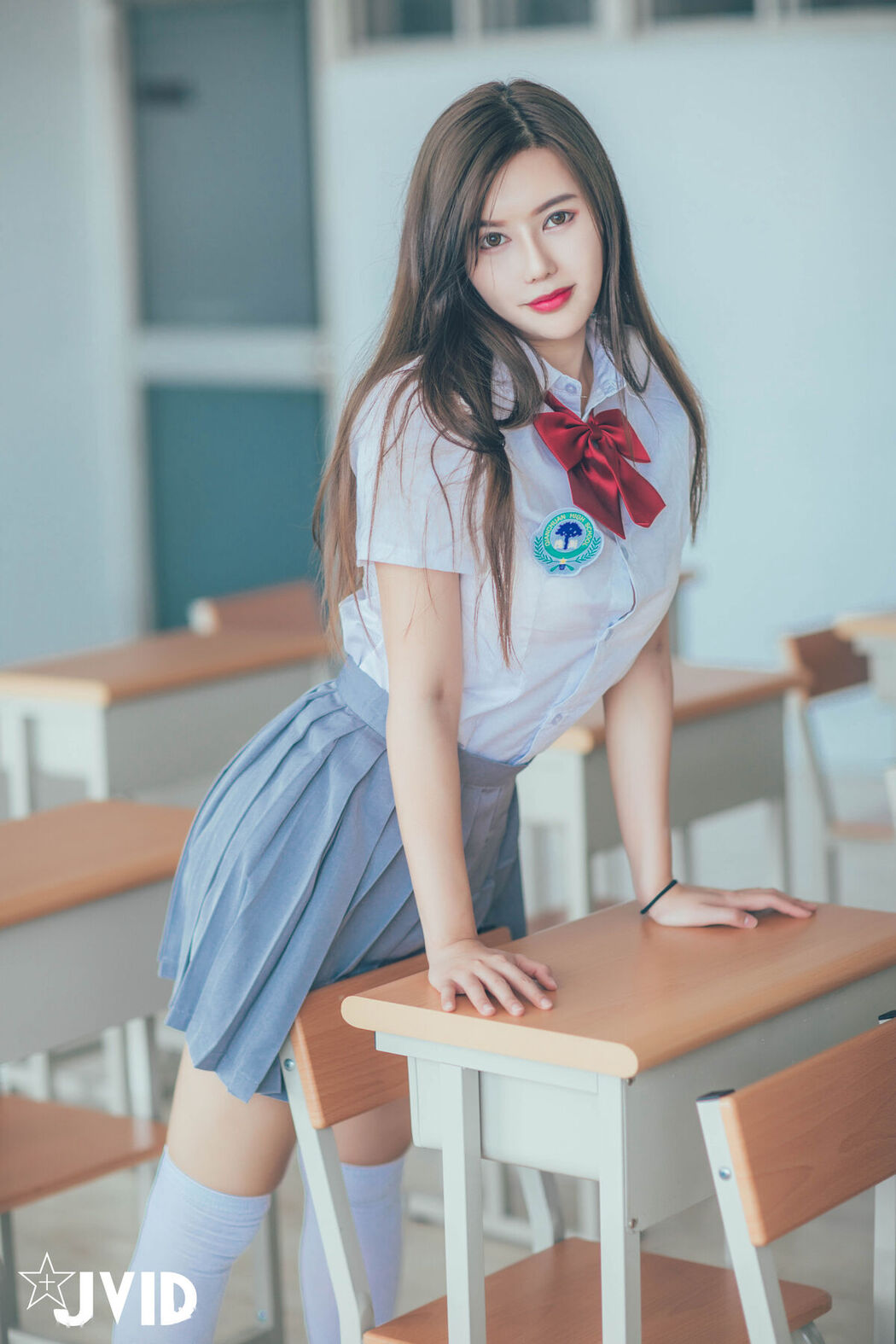 JVID Mu Mu Sen 木木森 &#8211; 直擊教室没人 放課後特别授課 美巨乳の健康教育 全裸性感誘惑 Part2