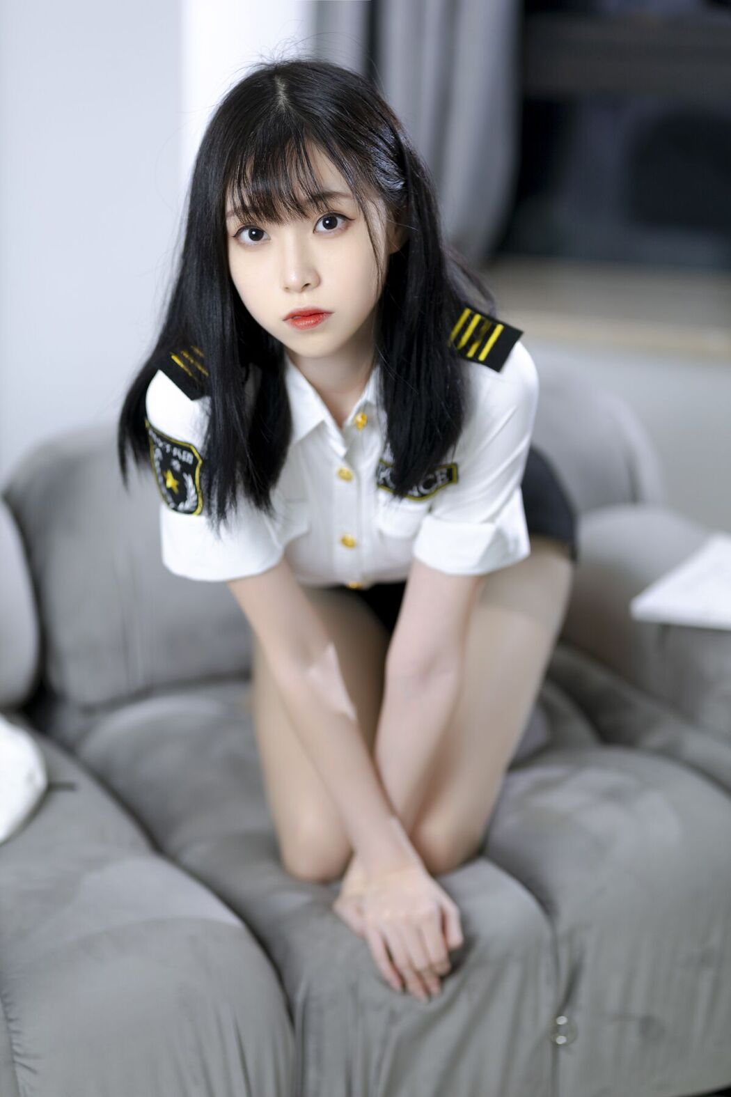Coser@许岚lan – 灰丝制服