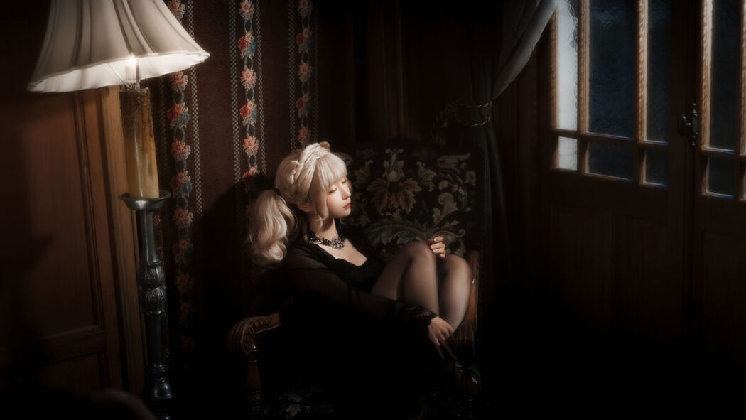 Coser@蠢沫沫 Chunmomo &#8211; 黑红纱裙
