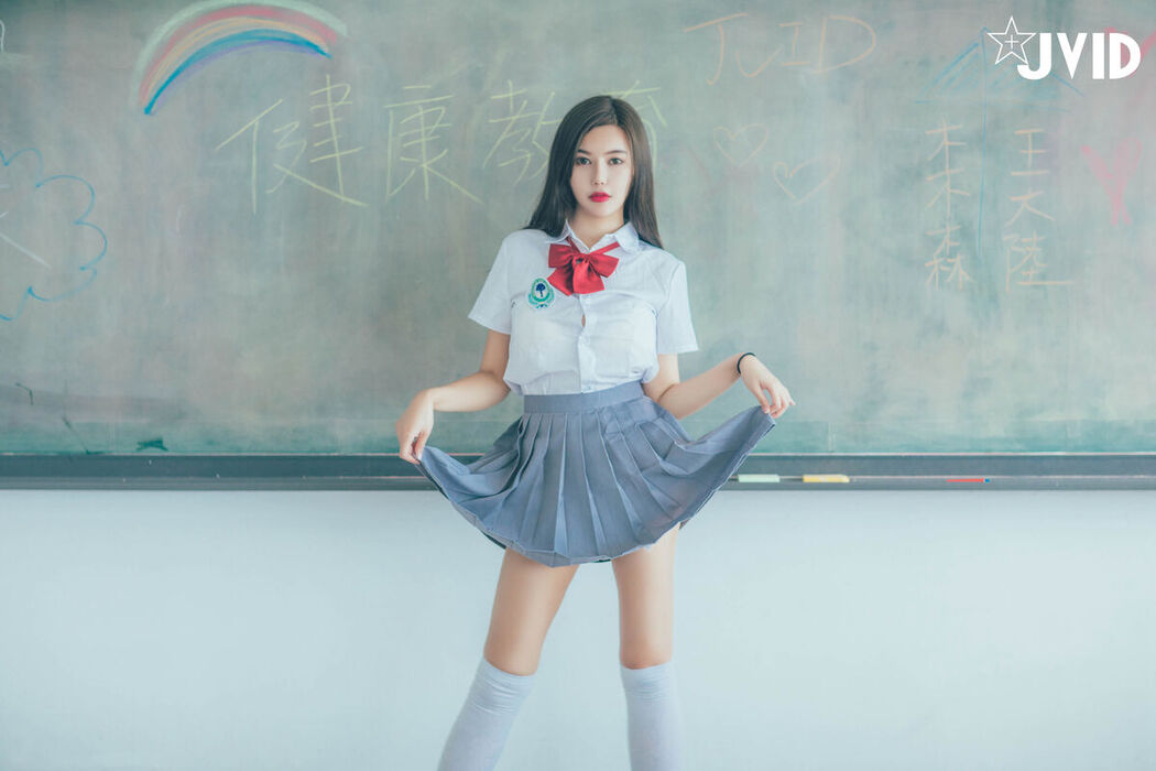 JVID Mu Mu Sen 木木森 &#8211; 直擊教室没人 放課後特别授課 美巨乳の健康教育 全裸性感誘惑 Part1