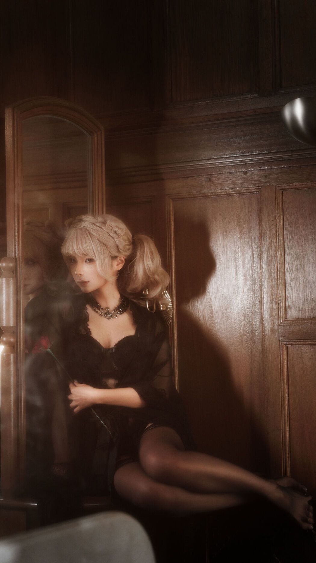 Coser@蠢沫沫 Chunmomo &#8211; 黑红纱裙